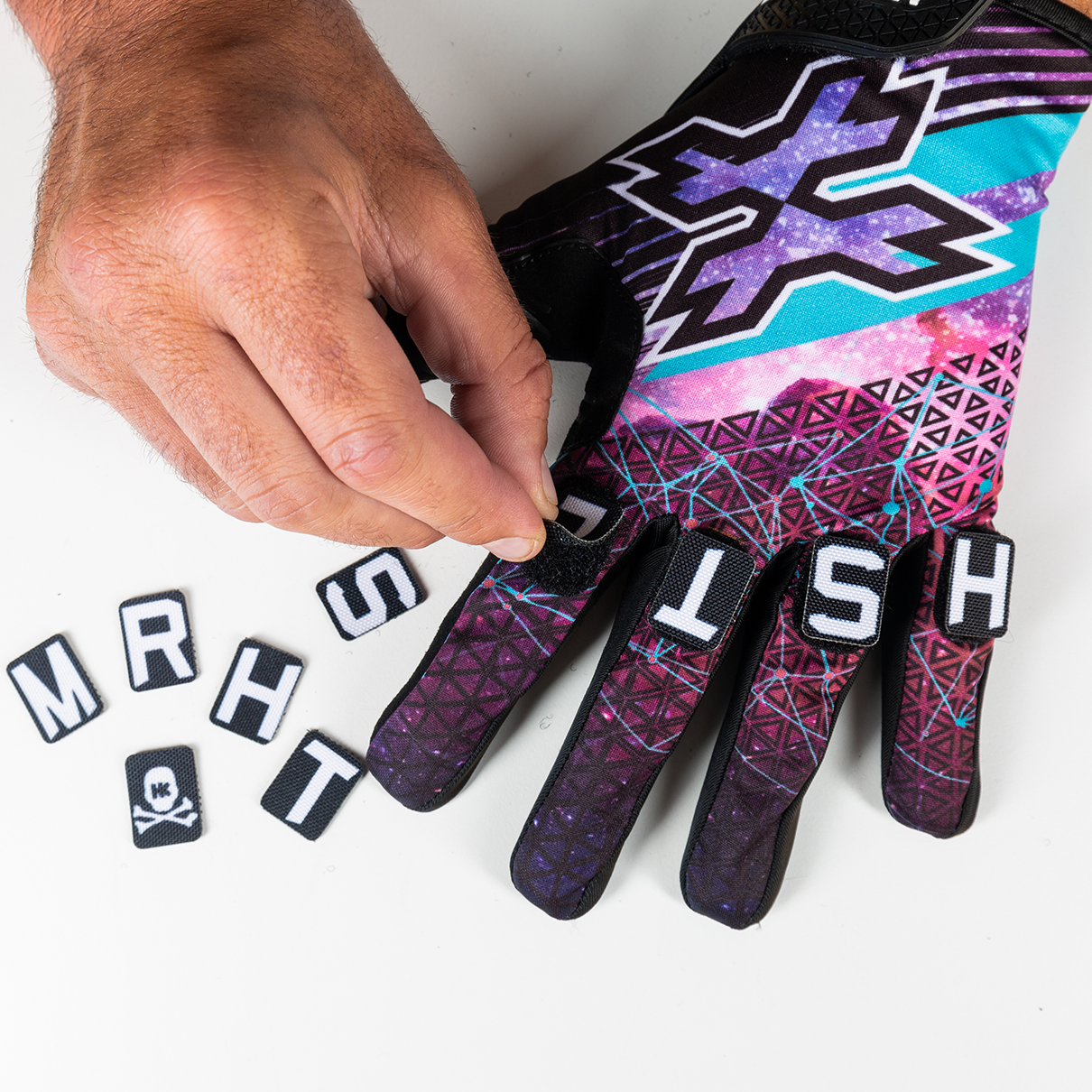 Colorful gloves