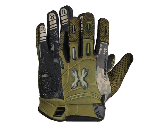 Green neoprene gloves